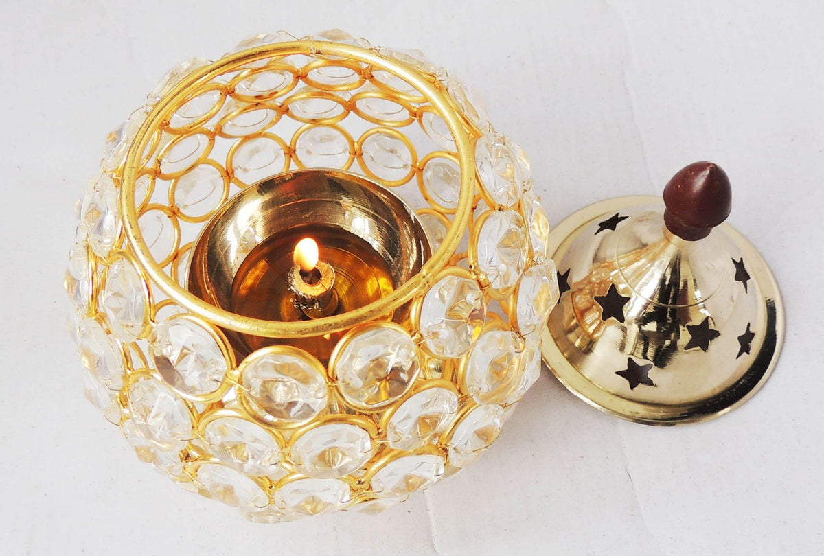 Matki Crystal Deepak No. 3- 4*4*6.2 inch (F672 C)