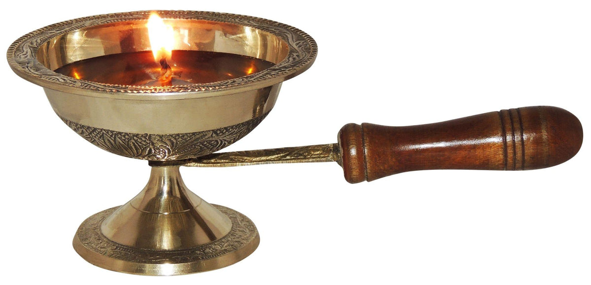 Brass Table Decor Deepak - 8*4*3 inch (F684 C)