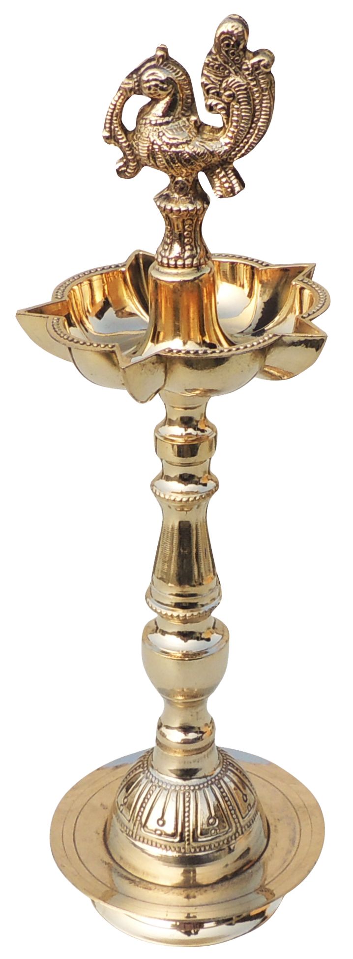Brass Decorative Deepak Dana No. 10, Diwali Gifting Item - 4.5*4.5*13 Inch (F714 G)
