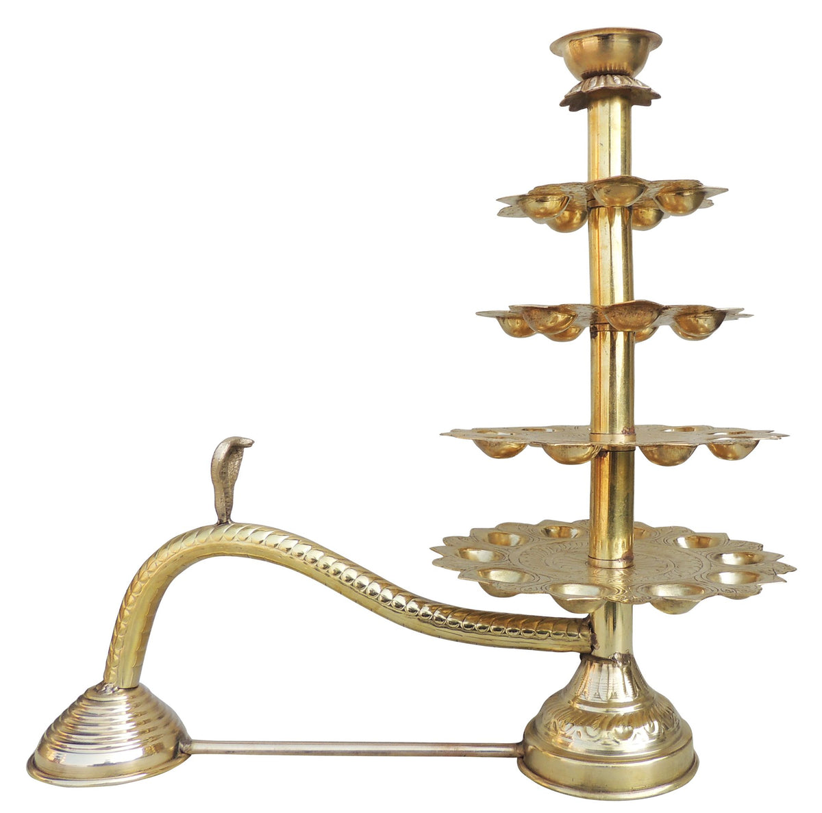 Brass Ganga Arti 31 Bati (F721 H)