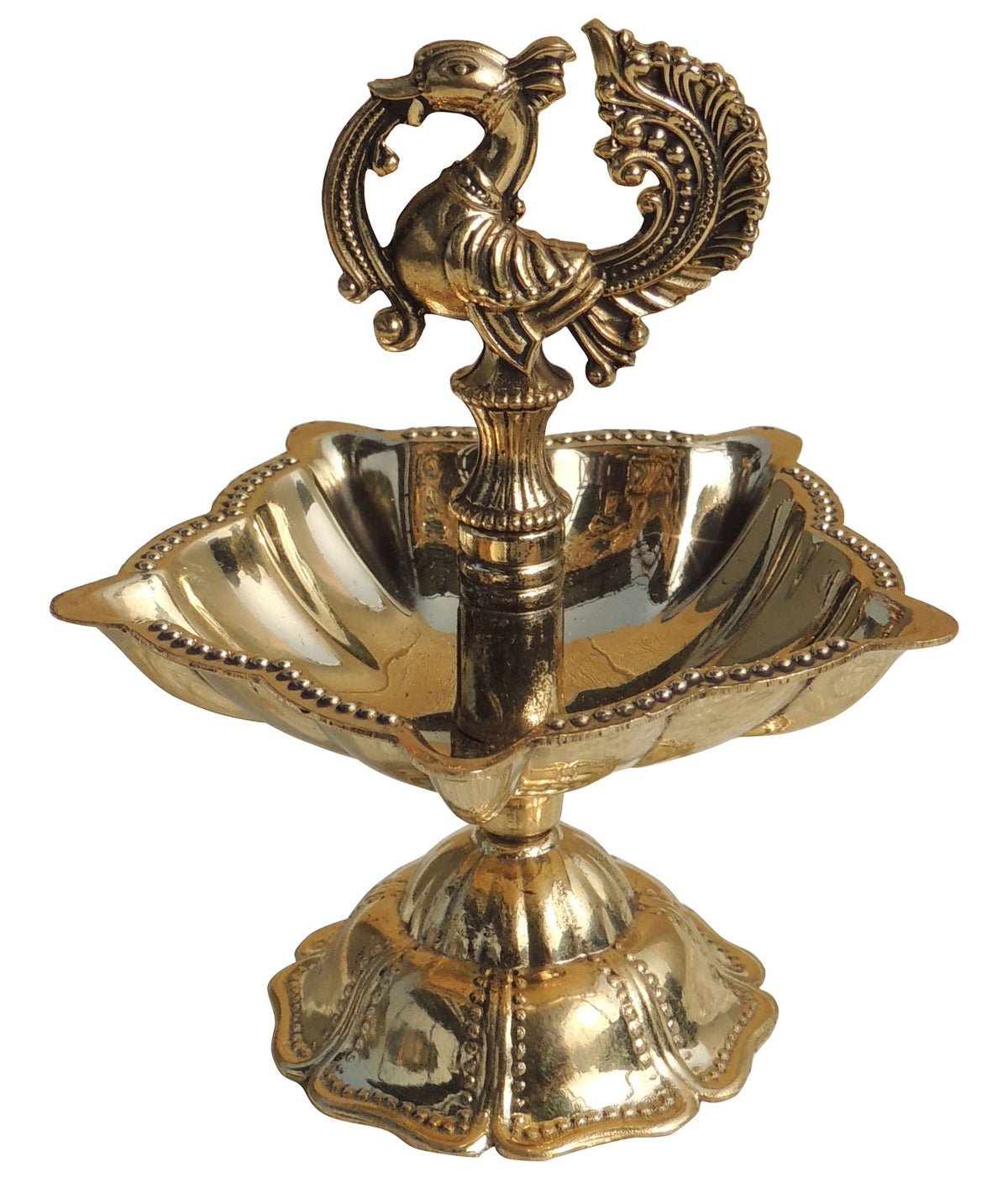 Brass Decorative Brass Murga Deepak No. 4 - 3.2*3.2*4 Inch (F778 E)