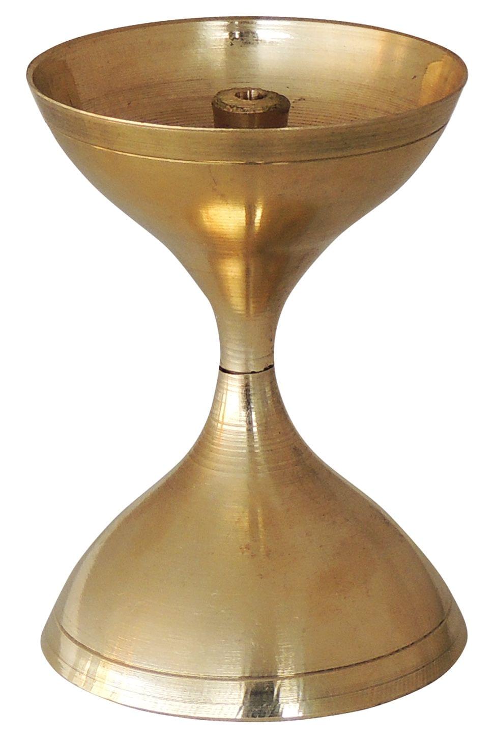 Akhand Deepak No. 7- 1.8*1.8*2.6 inch (Z193 G)