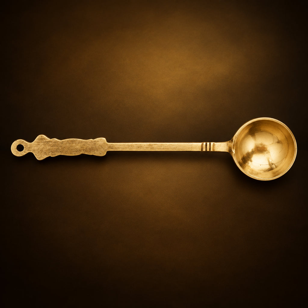 BrasS Ladle Ramcha Golchi 200 Gm - 15*3*1 inch (Z280 A)