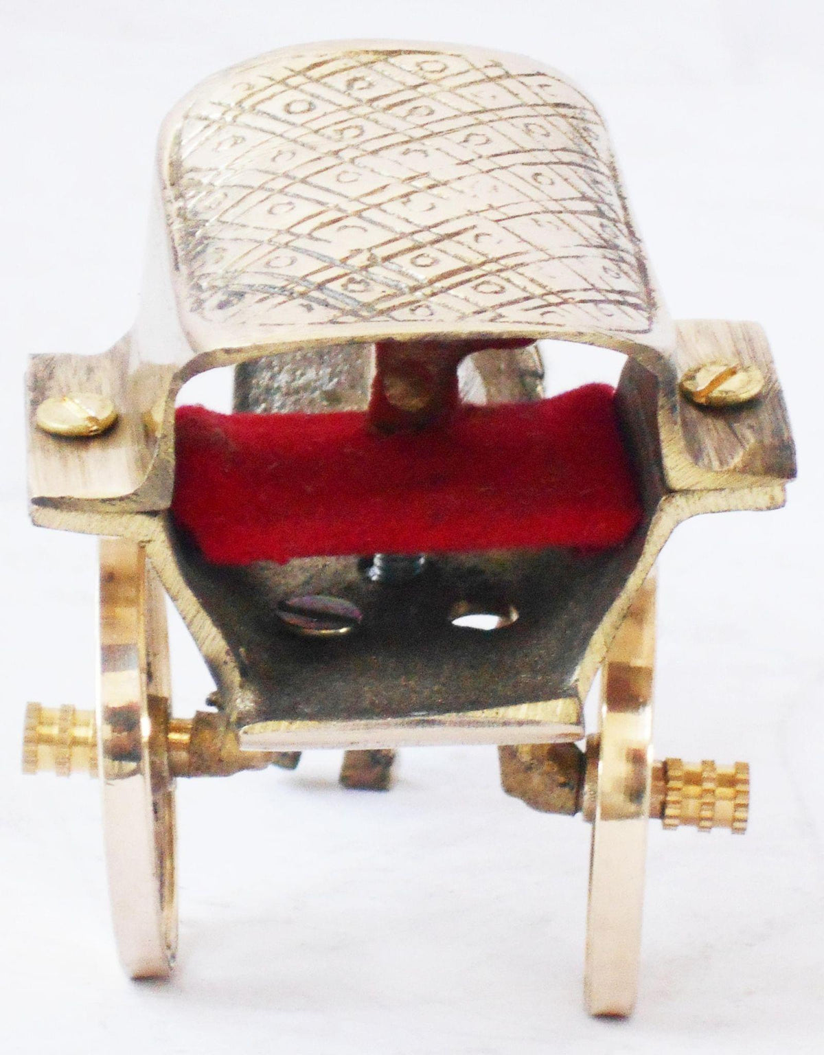 Brass Showpiece Hourse Cart Statue - 6*2.5*3 inch (Z367 C)