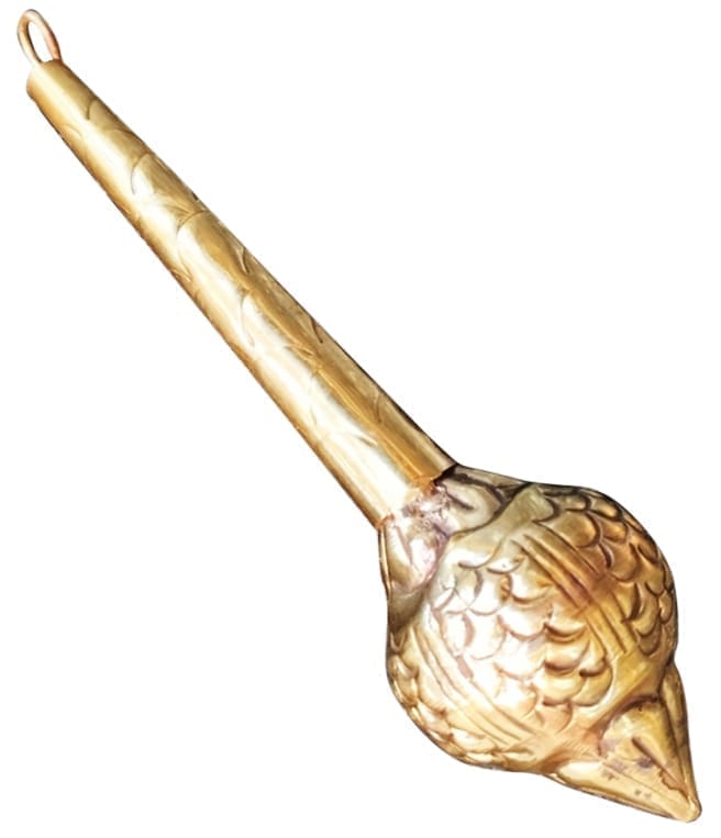 Brass Hanuman Mace, Gada - 1.5*1.5*6.5 Inch (Z531 Y)