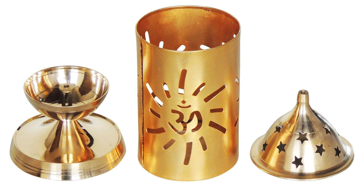 Brass & Iron Deepak - 3.5*3.5*6.5 Inch (Z540 C)