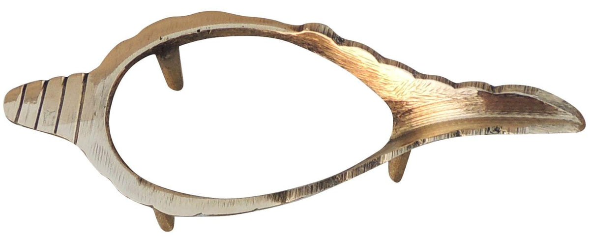 Brass Konch, Shankh Stand - 5.5*2.2*1.5 Inch (Z555 G)