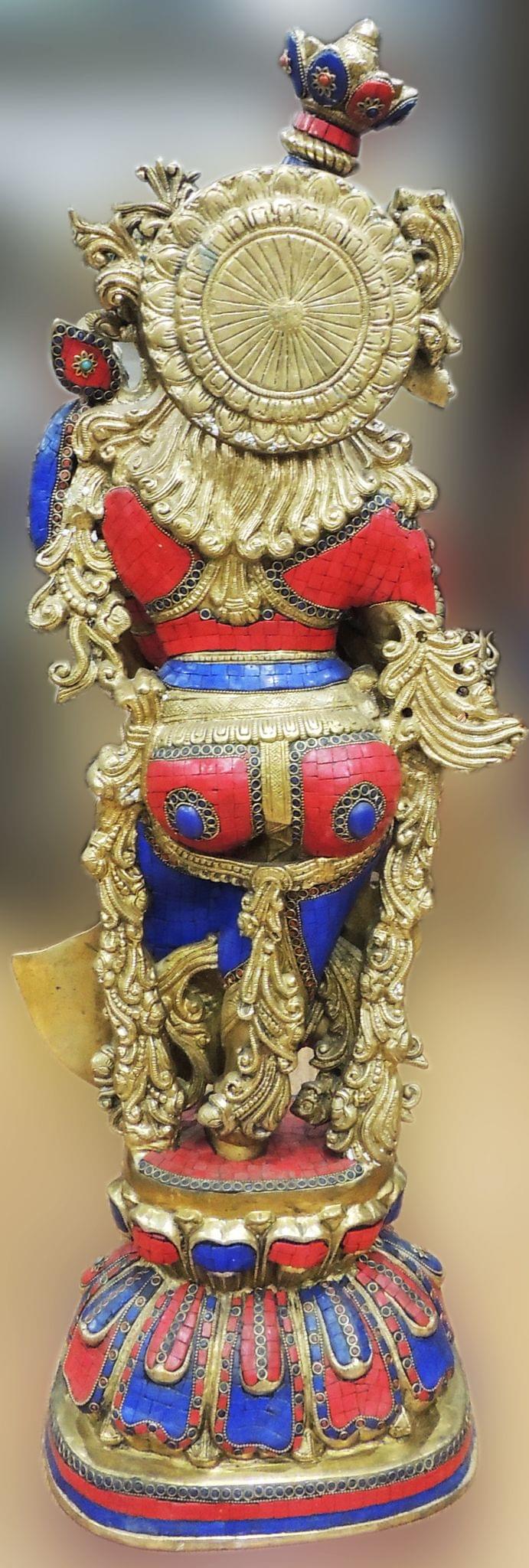 Brass Showpiece Radha God Idol Statue - 14*8.5*36 Inch (BS1553 R)