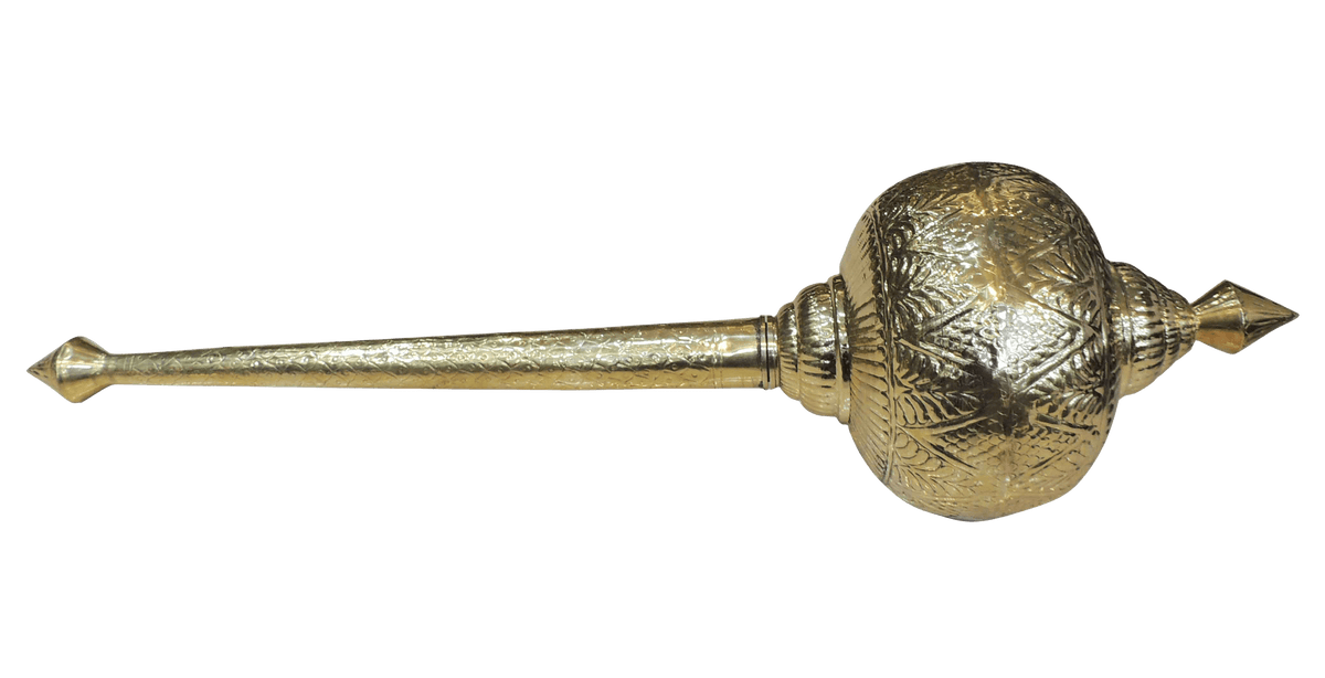 Brass Hanuman Mace 14.5*14.5*49 Inch (Z531 P)
