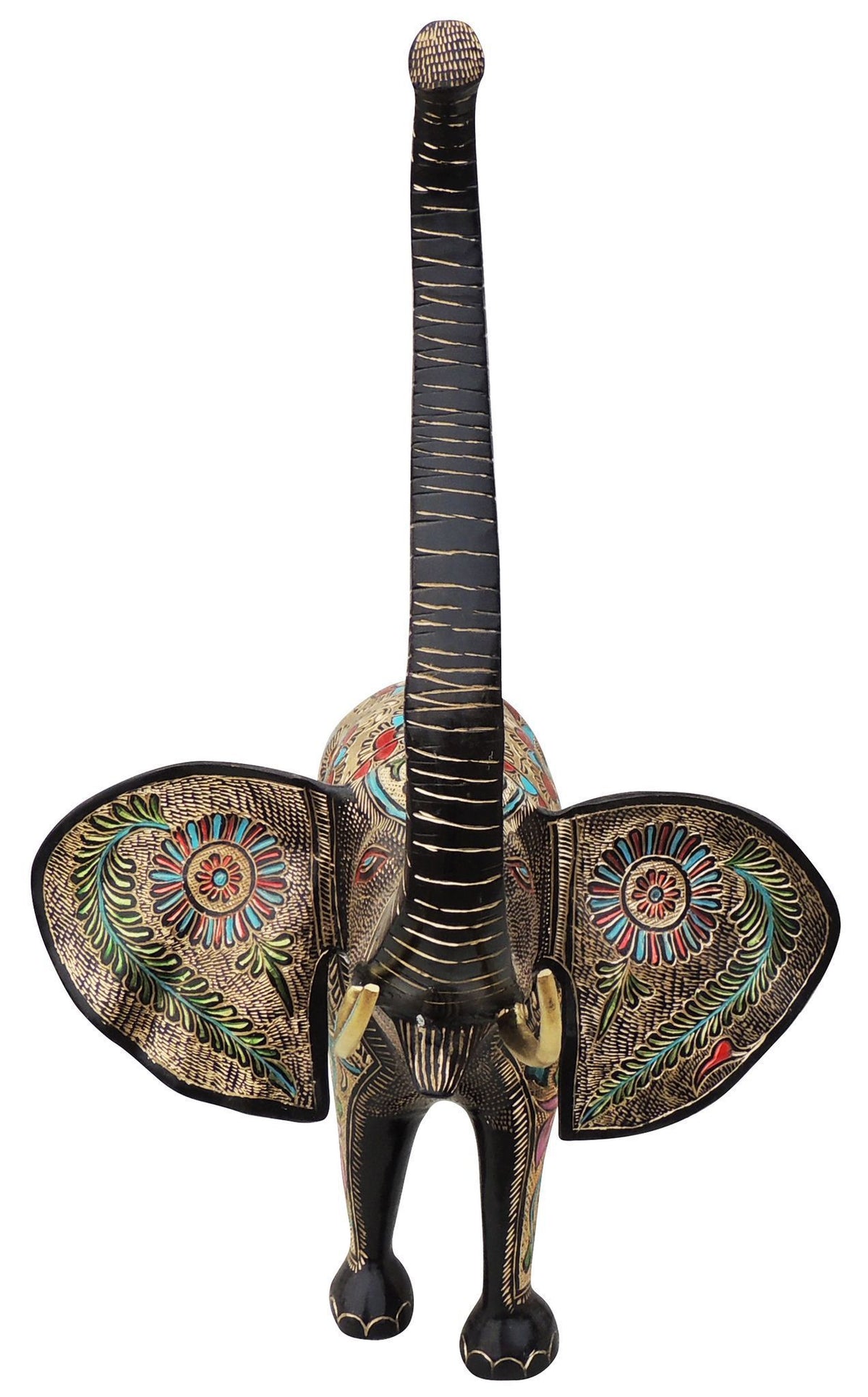 Brass Showpiece Elephant Statue - 19*14*24 Inch (AN242 A)