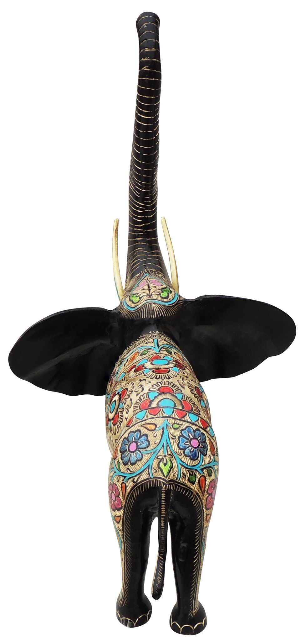 Brass Showpiece Elephant Statue - 19*14*24 Inch (AN242 A)