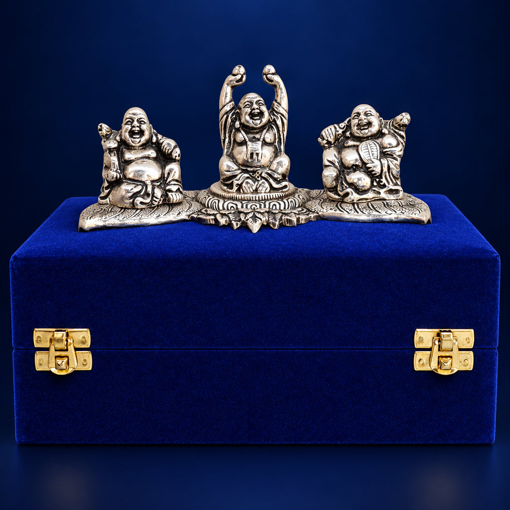 Showpiece Laughing Buddha Set - 8*3.5*3 inch (AS004)
