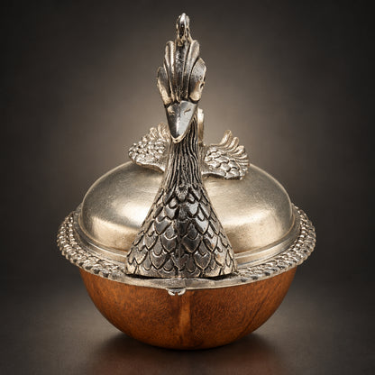 Aluminum Showpiece Sisha Chiriya Statue - 10*8.5*4 Inch (AS010)