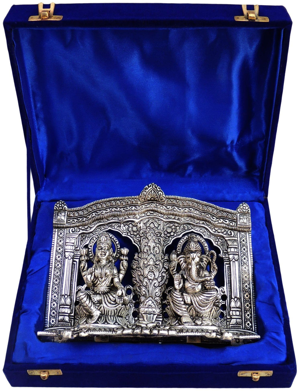 Showpiece Aluminium Lakshmi Ganesh (LG) Darbar - 8.5*2*6 inch (AS027)
