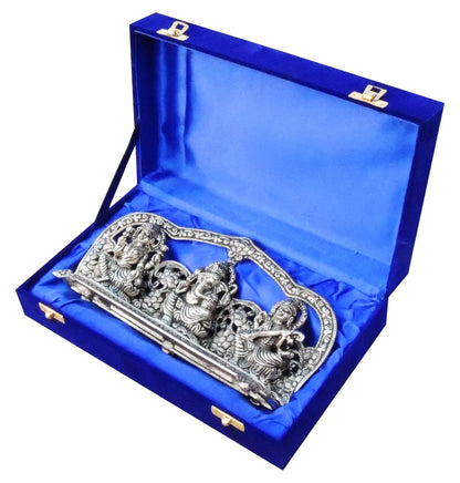 Showpiece Aluminium Laxmi Ganesh & Saraswati ji - 10*2*6 inch (AS069)