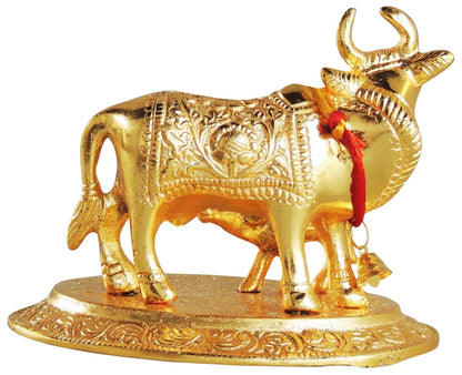 Showpiece Cow Statue - 5.3*4.2*4.4 inch (AS073 G)