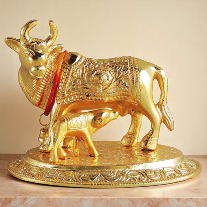 Showpiece Cow Statue - 5.3*4.2*4.4 inch (AS073 G)