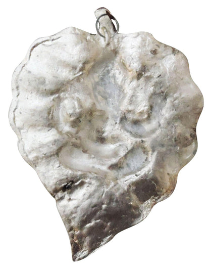Aluminum Showpiece Ganesh Patta Big Silver Antique Statue - 6.5*0*8.5 Inch (AS095 C)