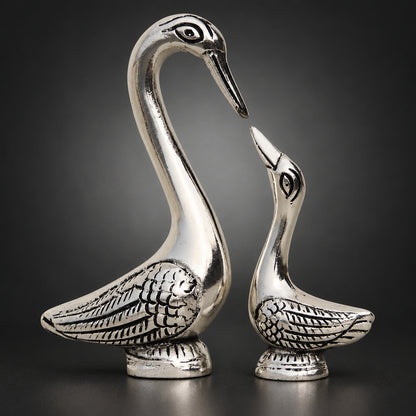 Aluminium Showpiece Duck Pair - 5*1.5*5.3 inch (AS128 S)