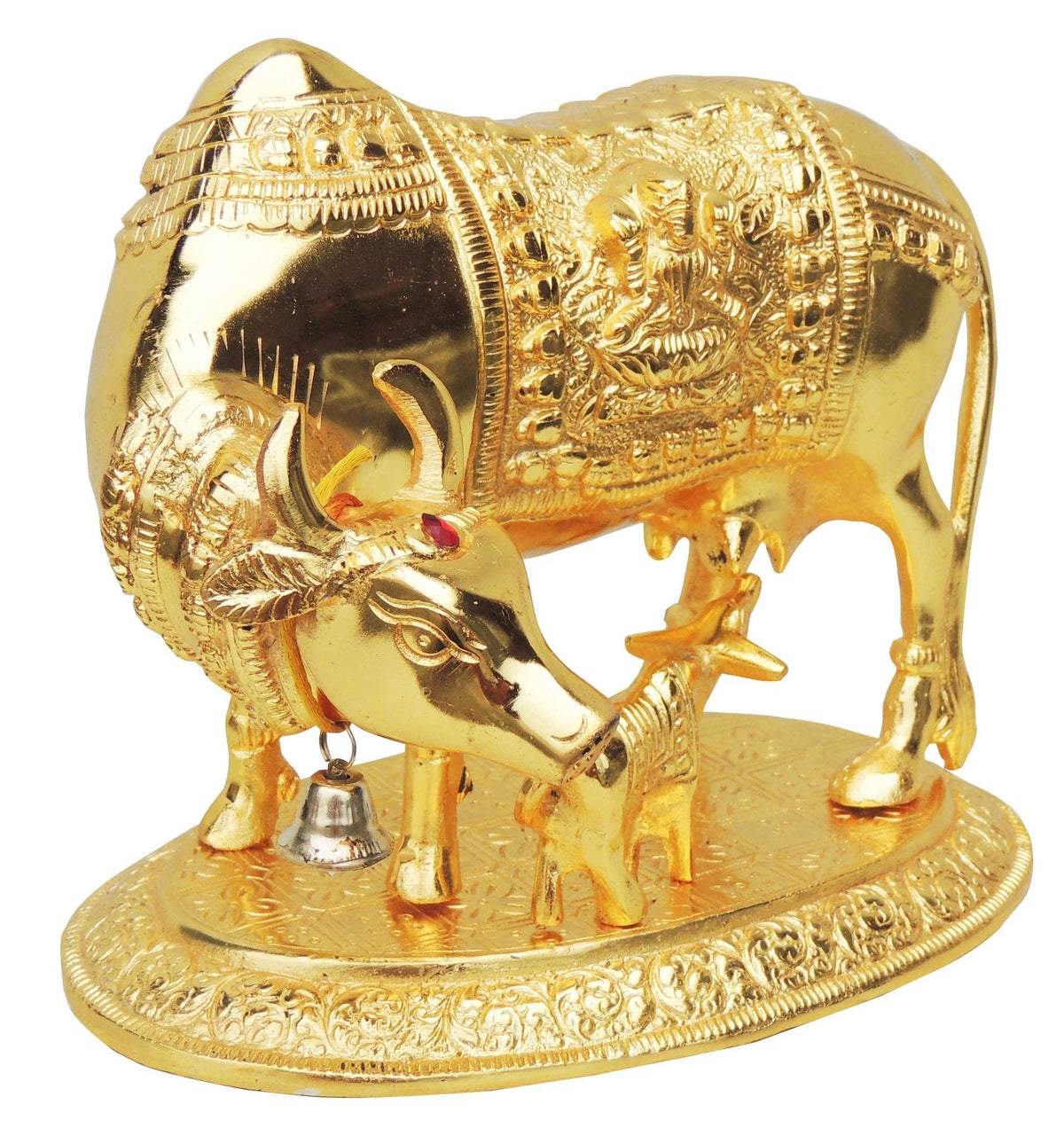 Showpiece Cow & Calf Statue - 9.5*6.5*7.5 inch (AS129 G)