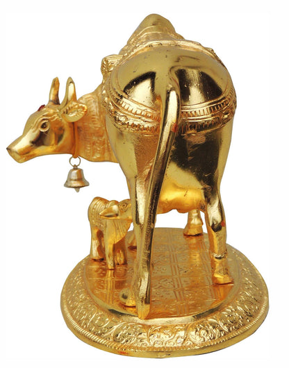 Showpiece Cow & Calf Statue - 9.5*6.5*7.5 inch (AS129 G)