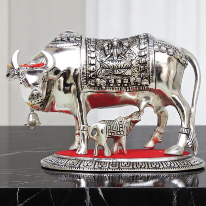 Showpiece Cow & Calf Statue - 9.5*6.5*7.5 inch (AS129 S)