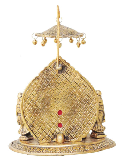 Showpiece Ganeshji with Ridhi Sidhi Gold - 6.5*5.5*8.5 inch (AS133 G)
