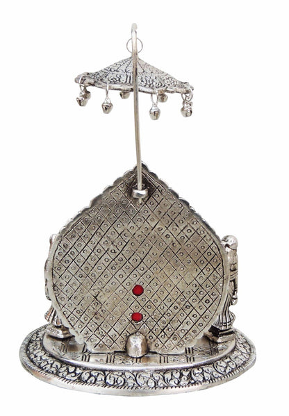 Showpiece Ganeshji with Ridhi Sidhi Silver - 6.5*5.5*8.5 inch (AS133 S)