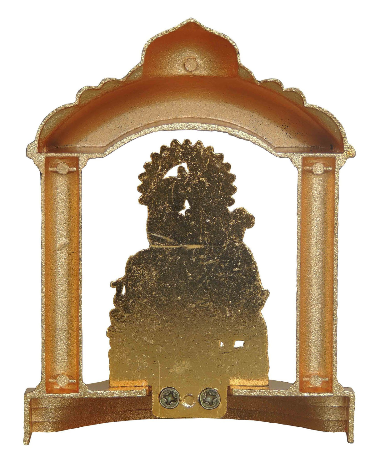 Aluminium Showpiece Cow Radha Krishan Darbar, God Idol Statue - 3.5*1.5*4.5 Inch (AS191 D)