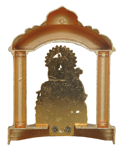 Aluminium Showpiece Cow Radha Krishan Darbar, God Idol Statue - 3.5*1.5*4.5 Inch (AS191 D)