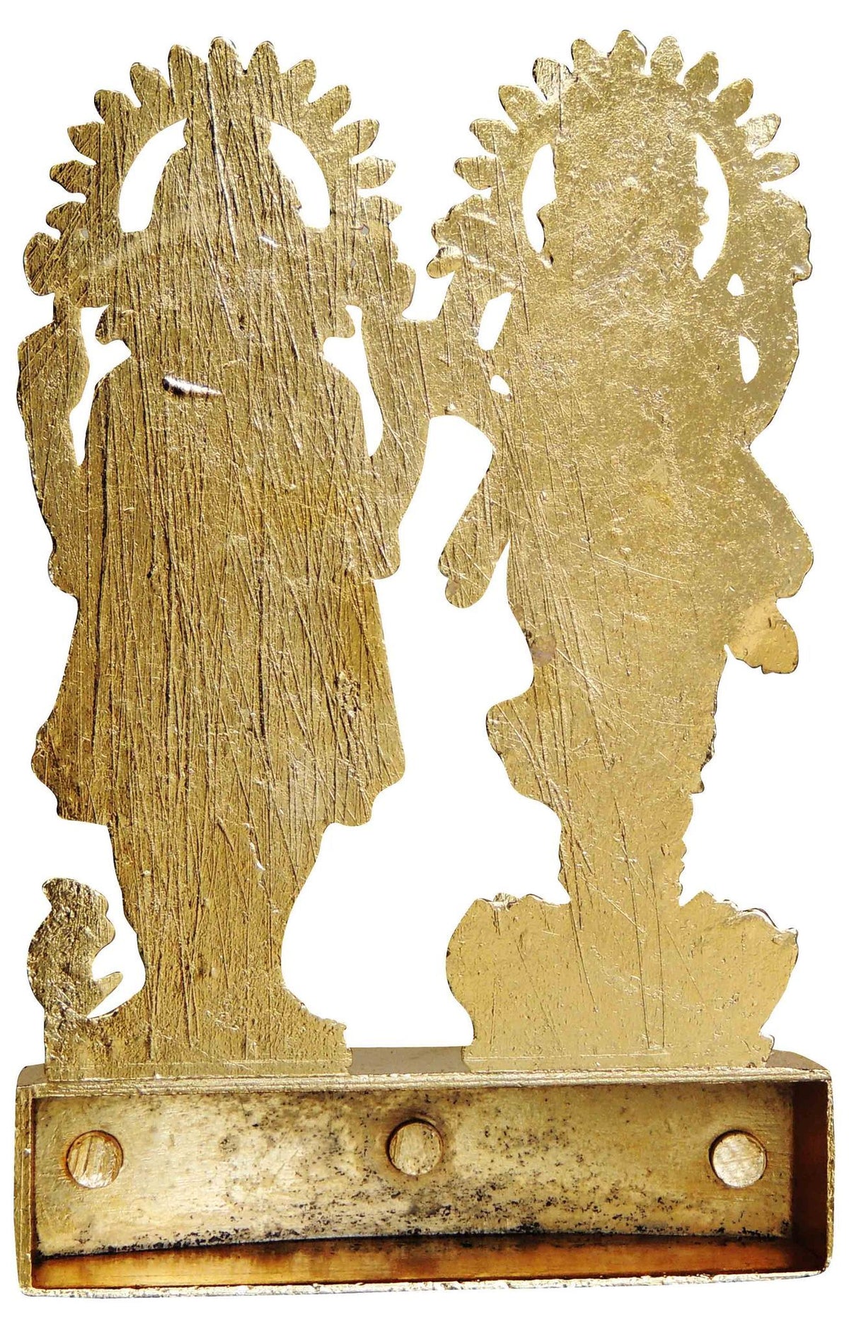 Aluminium Showpiece Standing Laxmi Ganesh, God Idol Statue - 2.9*0.6*4.5 Inch (AS192 D)