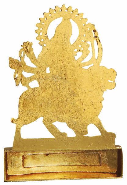 Aluminium Showpiece Durga Ji, God Idol Statue - 3*0.5*4.2 Inch (AS193 C)