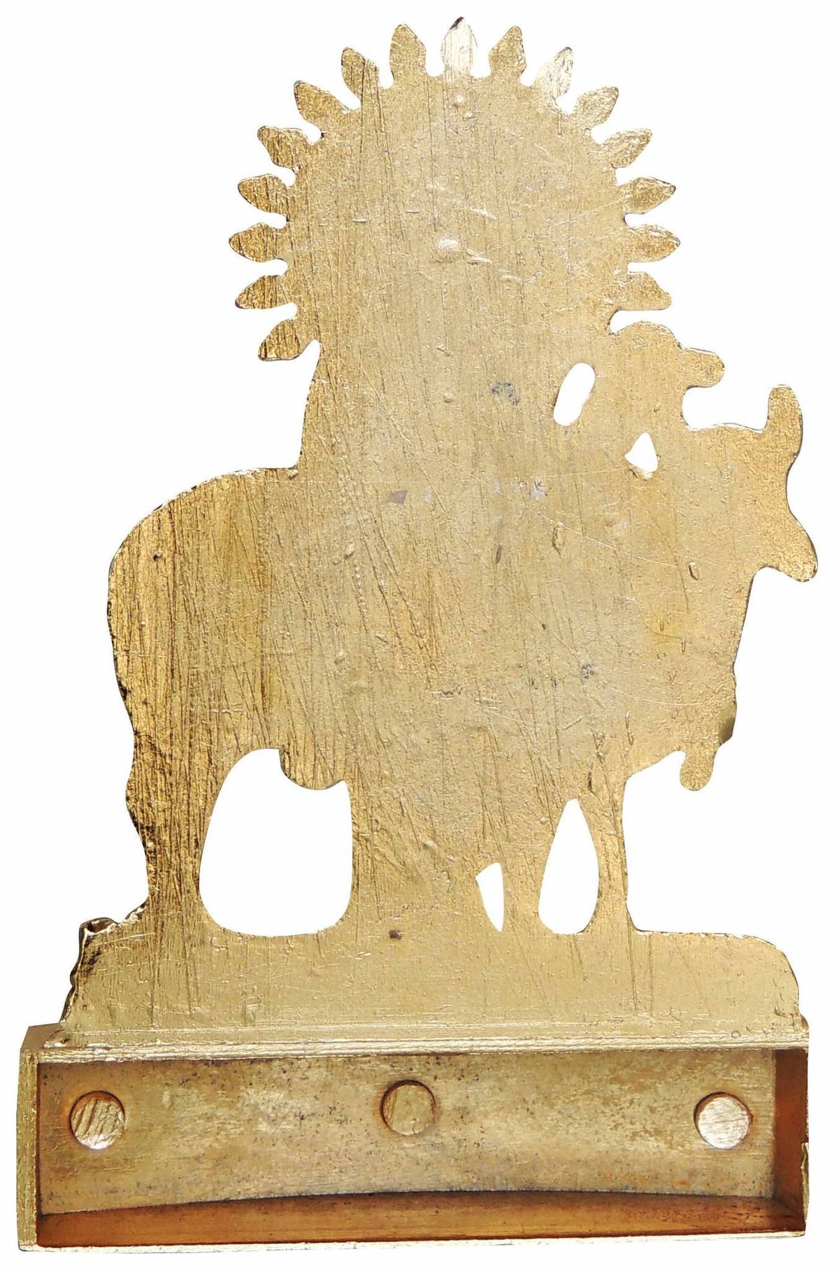 Aluminium Showpiece Cow Krishna, God Idol Statue - 3*0.5*4.5 Inch (AS193 F)