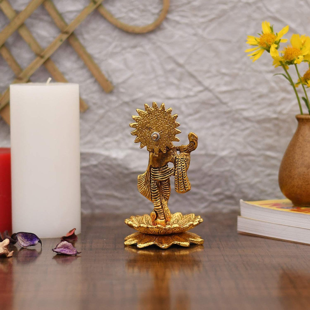 Showpiece Krishna Statue - 3.5*3.5*6.5 inch (AS200 G)