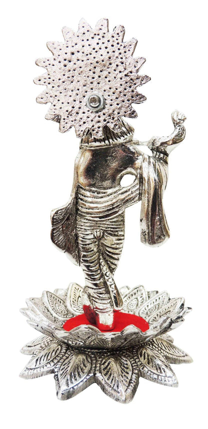Aluminium Krishna Silver -3.5*3.5*6.5 Inches (AS200 S)