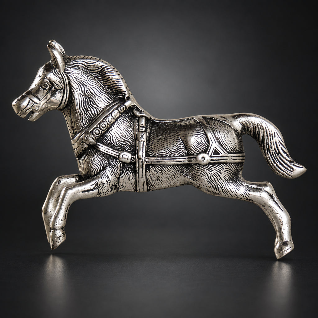 Aluminium Showpiece Horse Running - 9.6*2.5*6.5 inch (AS222 S)