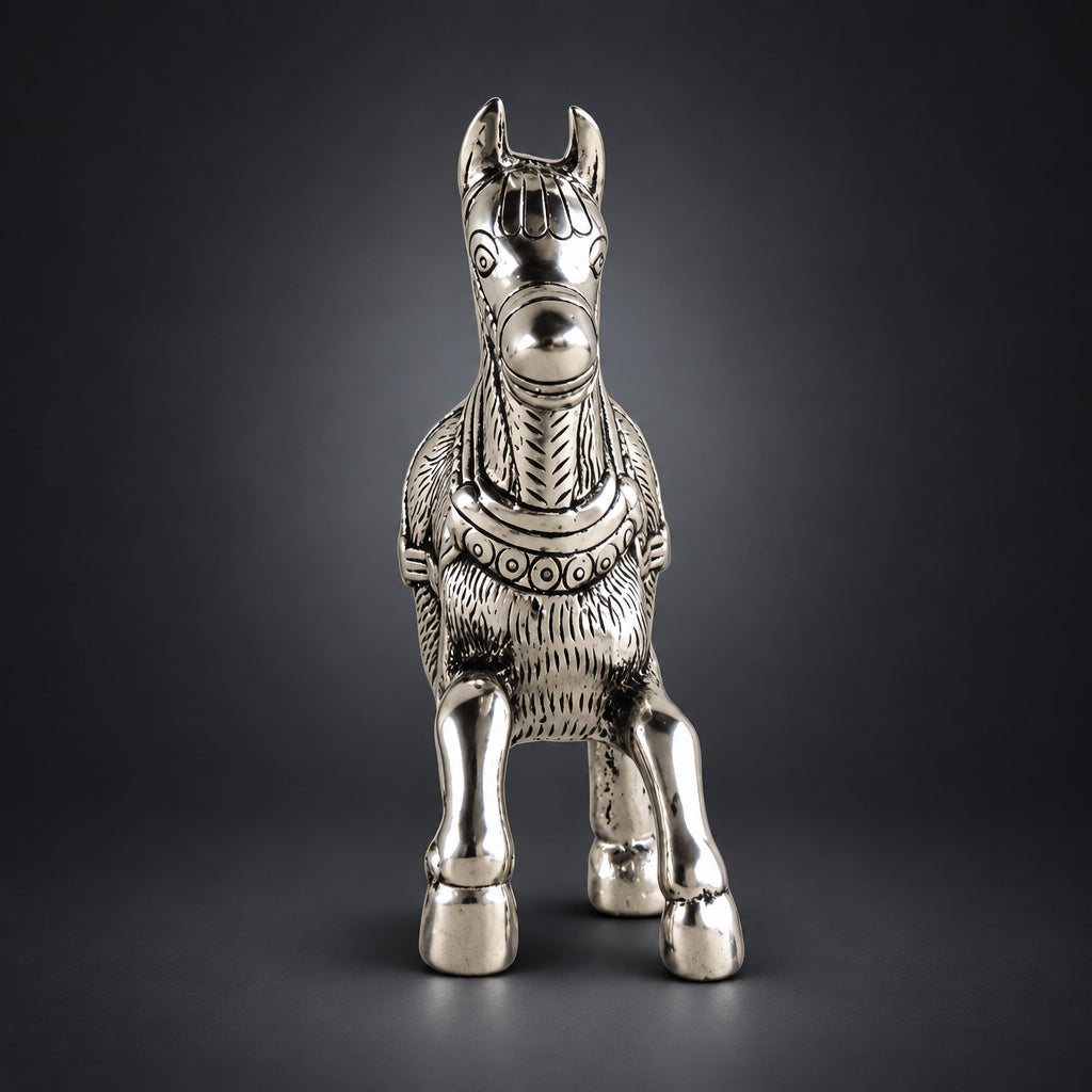 Aluminium Showpiece Horse Running - 9.6*2.5*6.5 inch (AS222 S)