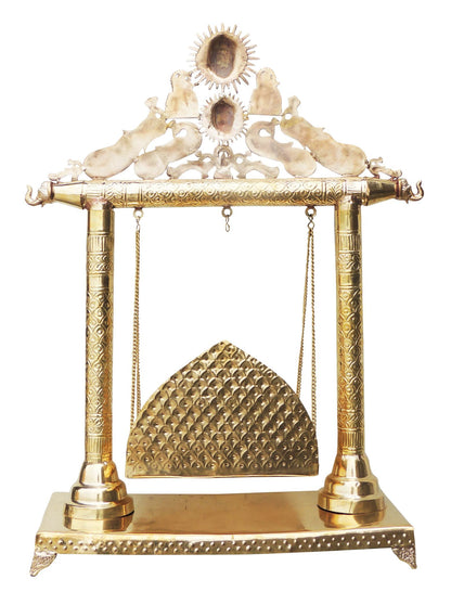 Brass Showpiece Jhula - 27.5*10.6*36 Inch (AS227 G)