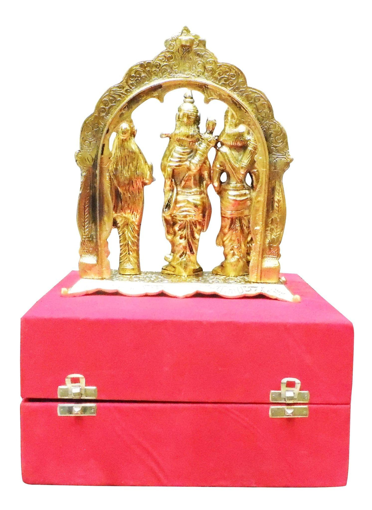 Showpiece Ram Darbar Statue with  Red Velvet Box  - 8.6*5*9.5 inch (AS229 G)