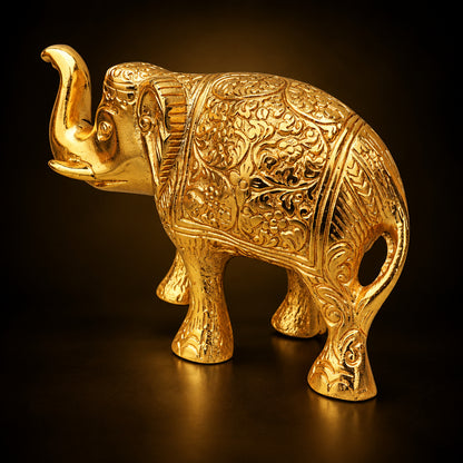 Aluminium Showpiece Elephant Small - 5.3*2.2*3.5 inch (AS240 A)