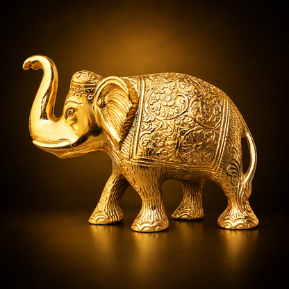 Aluminium Showpiece Elephant - 7*3*5 inch (AS240 C)