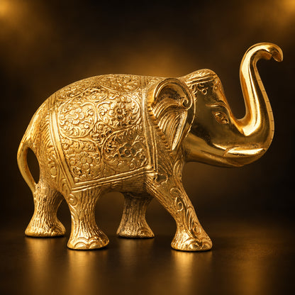 Aluminium Showpiece Elephant - 7*3*5 inch (AS240 C)