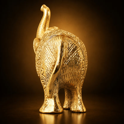 Aluminium Showpiece Elephant - 7*3*5 inch (AS240 C)