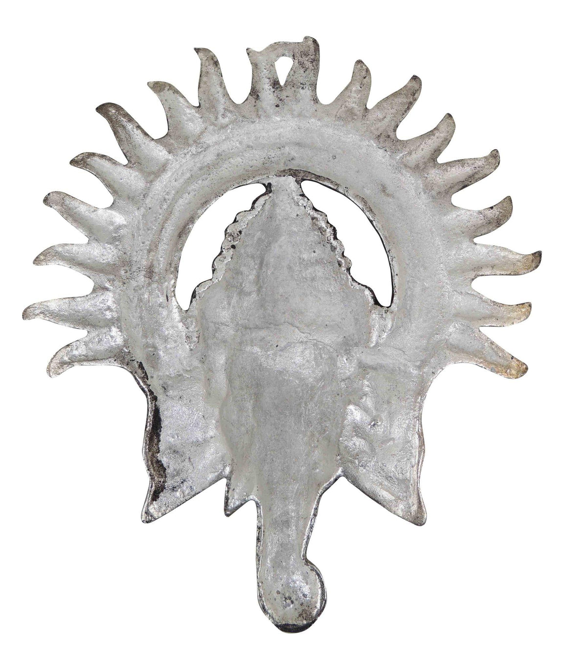 Showpiece Ganesh Circle Wall Hanging Silver - 8.4*1.2*9.8 inch (AS243 S)