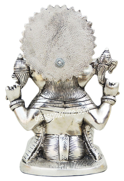 Showpiece Ganeshji Silver - 6.8*4.3*9.4 inch (AS244 S)