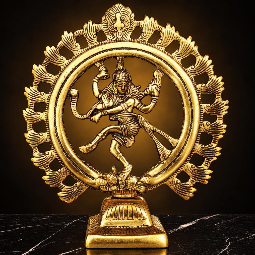 Showpiece Nataraja Statue- 8.6*3.3*9.9 inch (AS247 G)