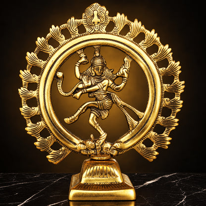 Showpiece Nataraja Statue- 8.6*3.3*9.9 inch (AS247 G)