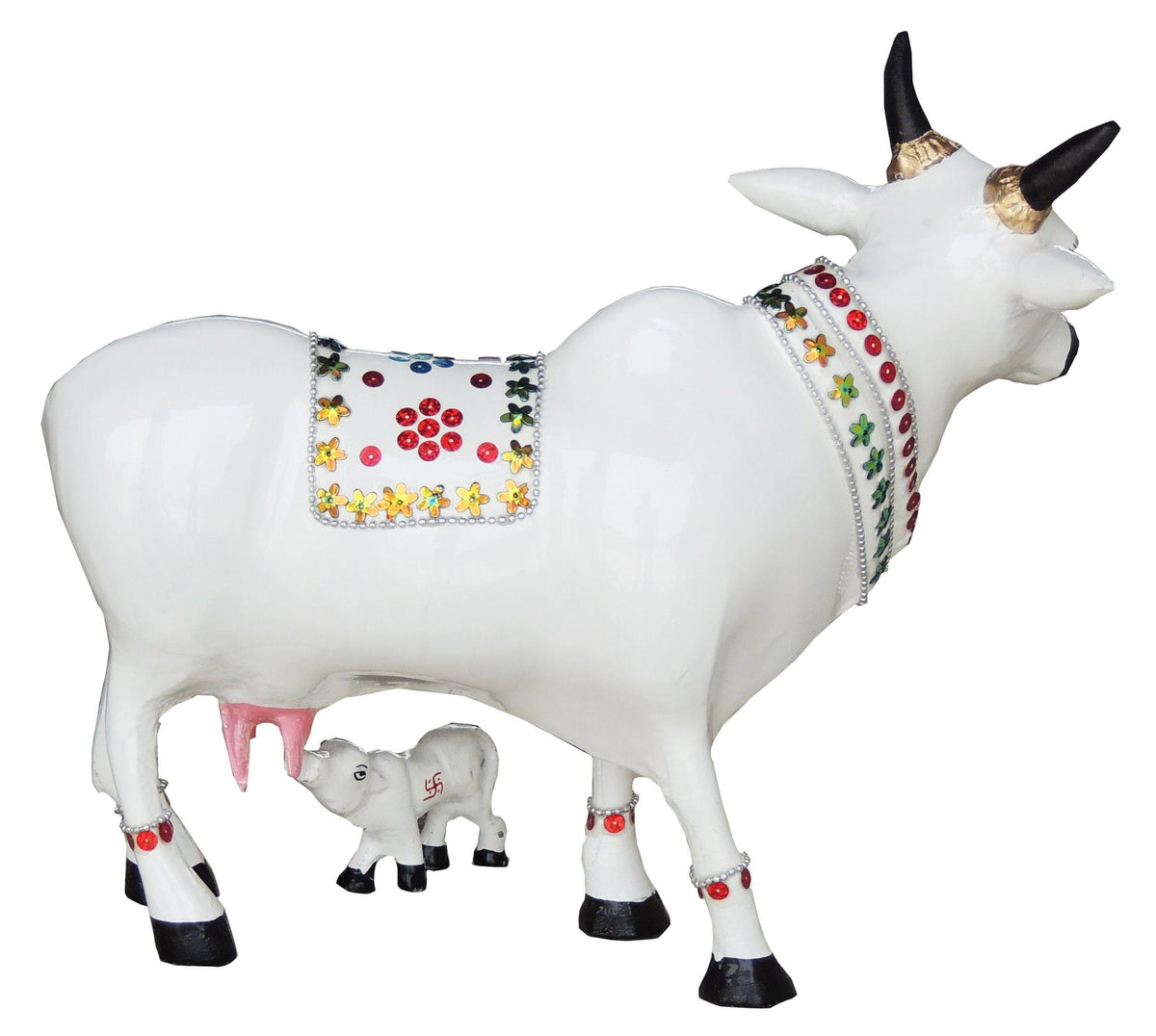 Showpiece Cow & Calf Statue - 12.5*6*11 inch (AS248 D)