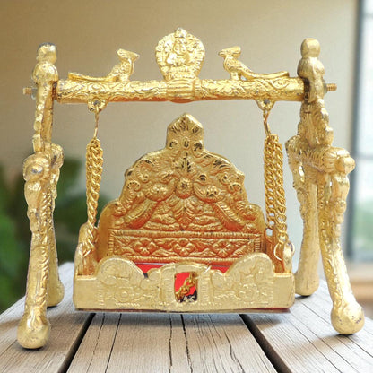 Aluminium Showpiece Jhula - 6.5*4*6.5 Inch (AS258 M)