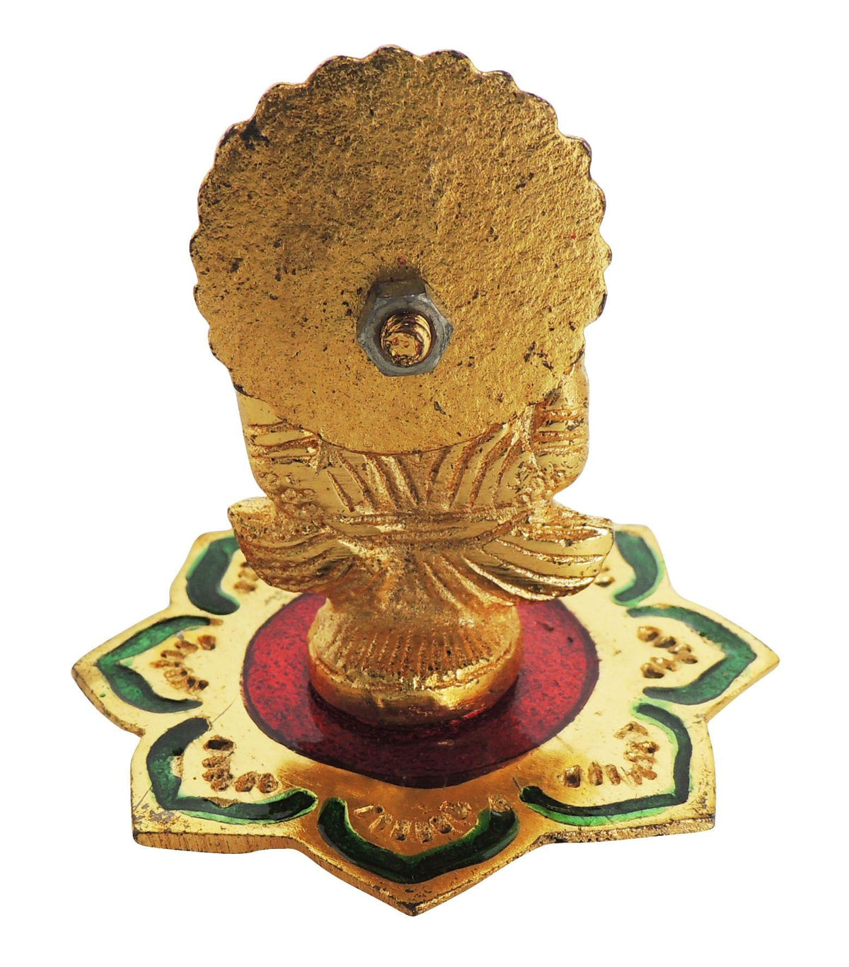 Aluminium Showpiece Lotus Laxmin Meena Statue -.3*3*3 Inch (AS263 L)
